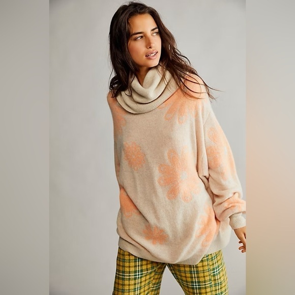 FREE PEOPLE Pure Cashmere Daisy Chain Tunic S - Picture 5 of 10